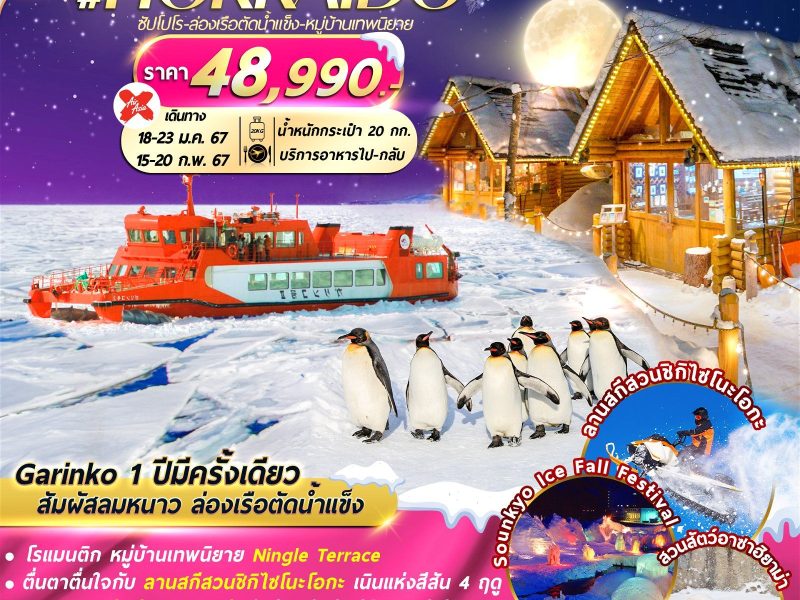 HOKKAIDO WINTER ICE BREAKER 6D4N XJCTS011